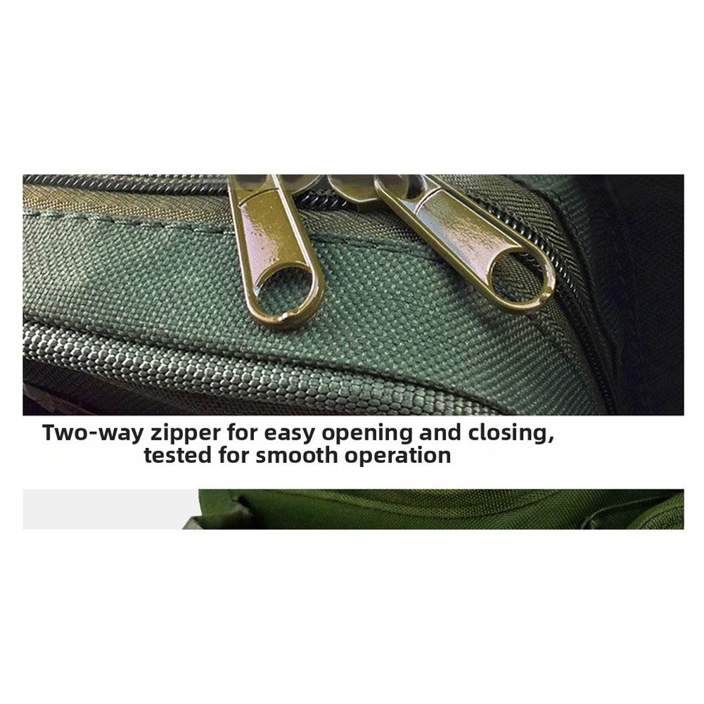 Fishing Backpack - Groene nylon visrugzak waterdicht met 36L