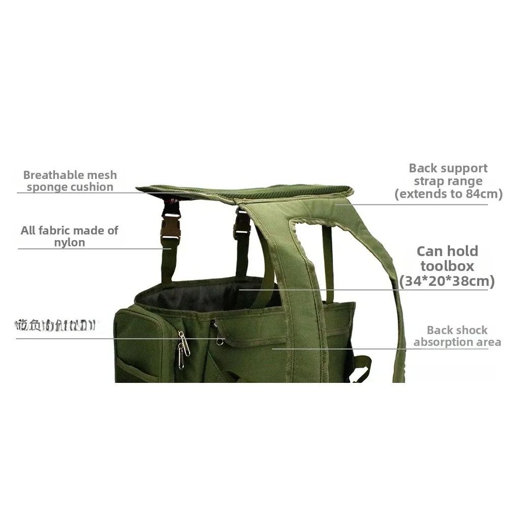 Fishing Backpack - Visrugzak met waterdichte nylon stof en